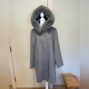 CARLISLE Fox Fur Hooded Jacket